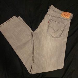Levi’s 511 Grey Denim Skinny Jeans 36x32